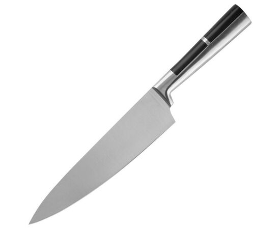 876975 - Нож поварской PROFI, лезвие 20см, цельнометалич со вставкой пластик 106016 Leonord (1)