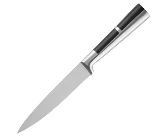 876977 - Нож универсальный PROFI, лезвие 12,7см, цельнометалич со вставкой пластик 106018 Leonord (1)