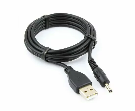 880141 - Кабель USB(A)шт. - USB 2.0 DC 3.5мм Cablexpert, AM/DC 3.5мм, медь, экран, 1.8м, черный, пакет 21409 (1)