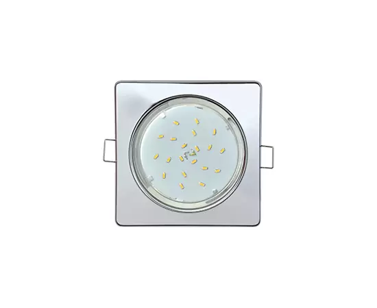 411231 - Ecola GX53 H4 Квадрат плоский св-к  Хром 41x106 FC53N4ECB (10!) (2)