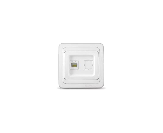 289284 - UNIVersal Валери роз. компьют. СУ 1 мест. бел. (керам. осн., RJ45) В0035 (2)