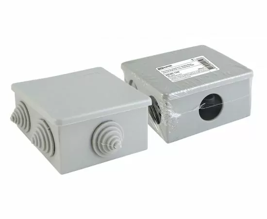 656708 - TDM коробка распред. 80х80х40мм ОУ крышка, IP44, 6 вх. инд. штрихкод (60!) SQ1401-1235 (1)