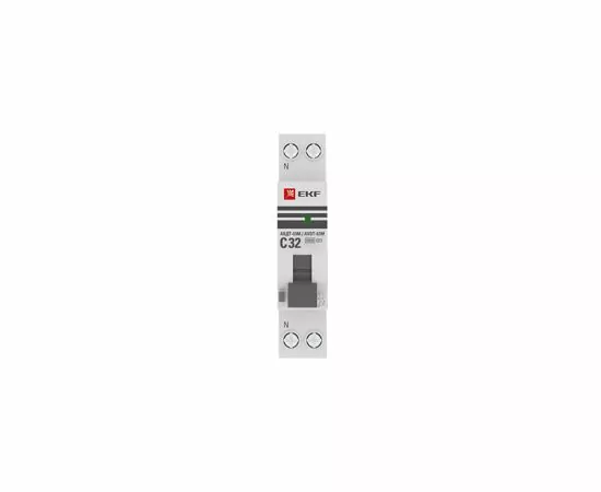 457859 - EKF PROxima автомат. выкл. диф. тока АВДТ-63М 32А/30мА (1мод.,хар-ка C,эл. УЗО типа AС)6кА DA63M-32 (5)