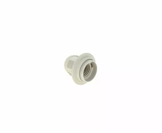 459405 - EKF Патрон Е27 пластиковый люстровый с кольцом, термостойкий пластик, белый, LHP-E27-r (3)