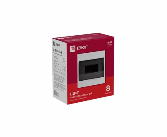 424936 - EKF PROxima бокс (корпус) пластик ЩРН-П- 8 мод. навесной IP40 pb40-n-8 (5)