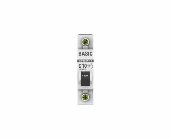 457559 - EKF Basic автоматический выкл. ВА47-29 1P 10А хар-ка C 4,5кА mcb4729-1-10C (3)