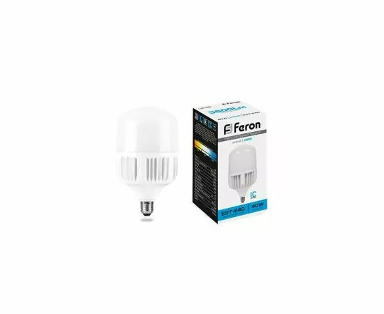 448992 - Feron лампа св/д высокомощн. E27-E40 40W(3800lm) 6400K 6K 144x100 LB-65 25538 (2)