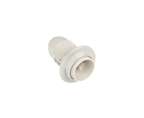 459403 - EKF Патрон E14 пластиковый люстровый с кольцом, термостойкий пластик, белый, LHP-E14-r (2)