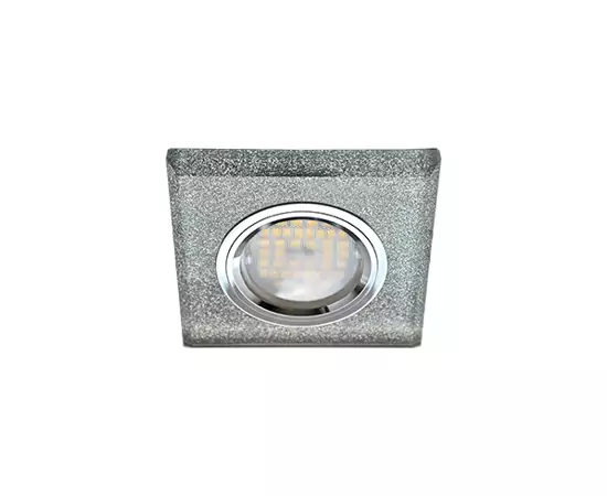 540771 - Ecola DL1651 MR16 GU5.3 св-к Квадрат Стекло Серебряный блеск/Хром 25x90x90 FS1651EFF (10!) (2)