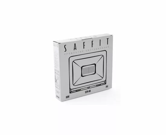 619375 - Saffit прожектор св/д 100W(9000lm) 2835SMD 6400K 6K 185х35х242 черный SFL90-100 IP65 55068 (9)