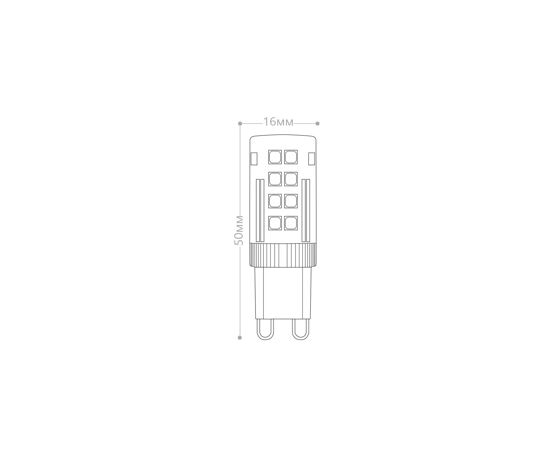 620017 - Лампа Feron G9 230V 5W(480lm) 4000K 4K прозрачная 50x16, LB-432 25770 (3)