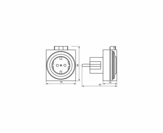 620226 - Feron Розетка с таймером (суточная) в защитном корпусе 3500W 16A 230V TM31 IP44 23204 (10)