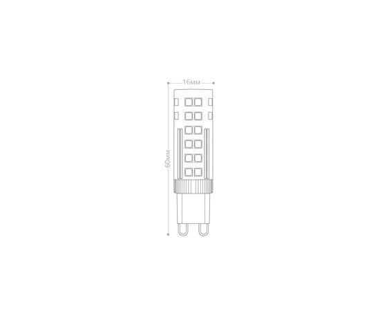 620049 - Лампа Feron G9 230V 7W(560lm) 2700K 2K прозрачная 60x16, LB-433 25766 (3)