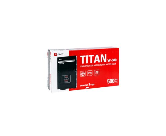 660625 - EKF PROxima TITAN стабилизатор напр. настен. релейн 500ВА/300Вт 1роз.,LCD,180сек IP21 stab-w-500 (4)