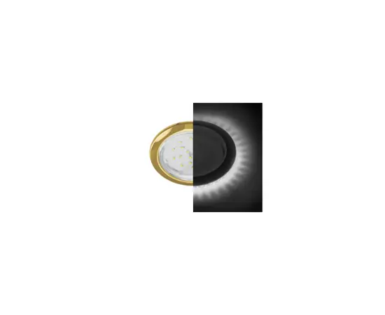 724111 - Ecola GX53 H4 LD5300 св-к Круг подсветка 4K Золото 48x106 SG53LDEFB (10!) (2)
