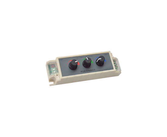565494 - Ecola Контроллер 12V 108W 9A Диммер RGB c ручками для управления CDM09AESB (2)