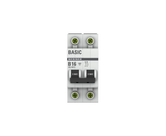676350 - EKF Basic автоматический выкл. ВА47-29 2P 16А хар-ка B 4,5кА mcb4729-2-16-B (3)