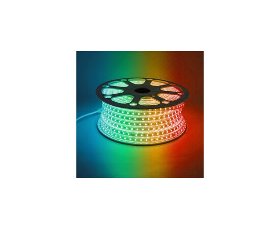 715720 - Feron лента св/д 220V 11W/m 60Led/m IP65 RGB 50м цена за 1м (гермет) SMD5050 LS706 32718 (6)