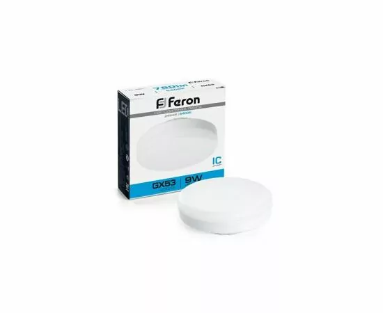 678058 - Feron GX53 9W(780lm) 6400K 6K 24x75 матовая LB-452 25867 (2)