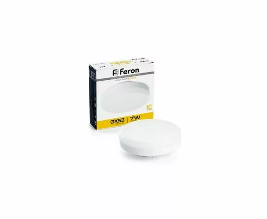 619881 - Feron GX53 7W(520lm) 2700K 2K 24x75 матовая LB-451 25831 (2)