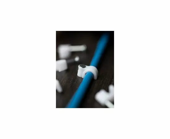 424900 - EKF скоба круглая пластиковая 4 мм (уп. 50 шт., цена за уп.) для крепления кабеля plcn-sr-4 (9)