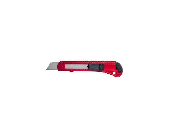581108 - Нож канцелярский 18 мм  Attache с фиксатором, полибег, цв.красный 384107 (7)