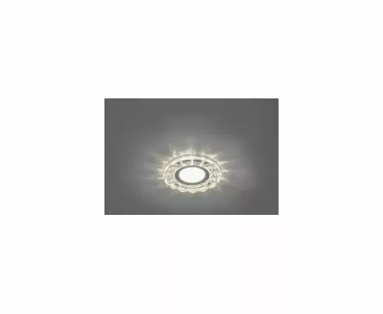 620335 - Feron св-к встр. MR16 G5.3 50W с св/д подсветкой 15LED*2835 SMD 4000K 4k прозрачный, CD912 28919 (3)