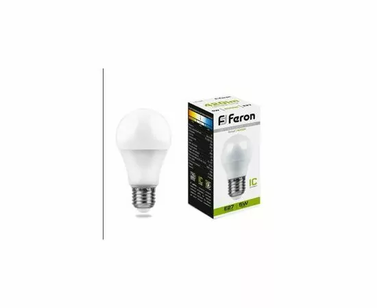 620011 - Feron шар G45 E27 5W(420lm) 4000K 4K матовая 82x45, LB-38 25405 (2)