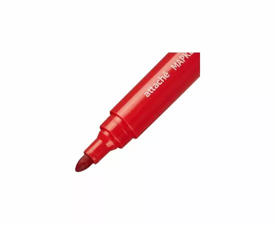 604976 - Маркер перманентный универсальный Attache Economy красный 2-3 мм 475788 (6)