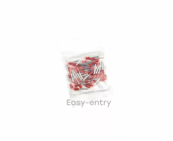 459295 - EKF Наконечник штыревой втулочный изол. НШвИ 1,0-8 красный (уп.50шт, цена за уп) nhvi-1.0-8 (3)
