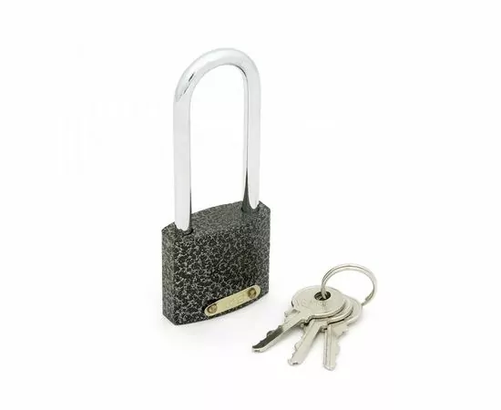 675203 - Фабрика замков 303F-40L Замок навесной Ш37*В32мм,Дужка d=5мм,Ш20*В46мм,3 англ.ключа,чугун(уп.картон) (1)