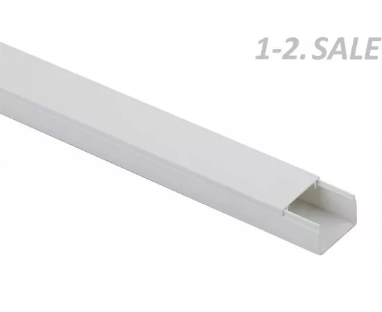 686436 - ЭРА Кабель-канал ПВХ 25х16 белый 2м (60м! в уп., цена за 1м) KK-W-25-16 9220 (1)