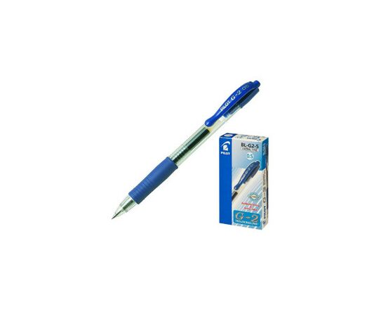 47800 - Ручка гелевая PILOT BL-G2-5 автомат. синяя Япония 25733 (4)