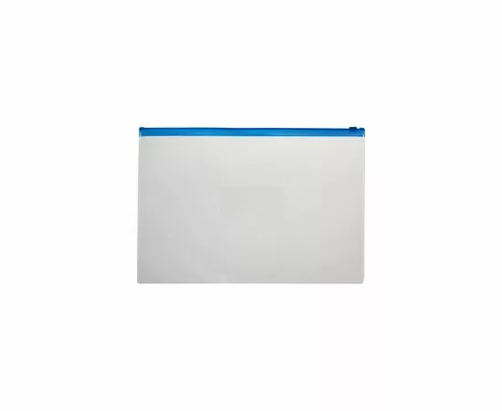 48001 - Папка конверт на молнии А5 синий 18388 (2)