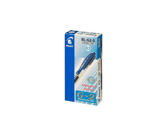 47800 - Ручка гелевая PILOT BL-G2-5 автомат. синяя Япония 25733 (5)