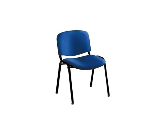 57902 - Мебель UA Стул Rio (ИЗО) синяя ткань, каркас черный 18542 (2)