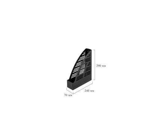 65804 - Вертикальный накопитель Attache 70мм (65) черный 4шт/упк 107621 (8)