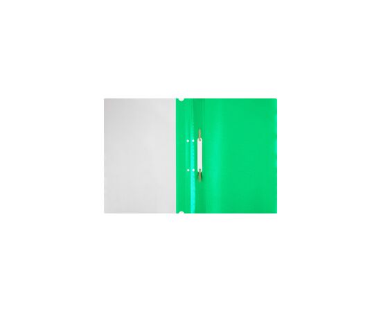 197989 - Папка скорос-тель А4 с перф-цией на корешк зеленый пластик Россия 495381 (4)