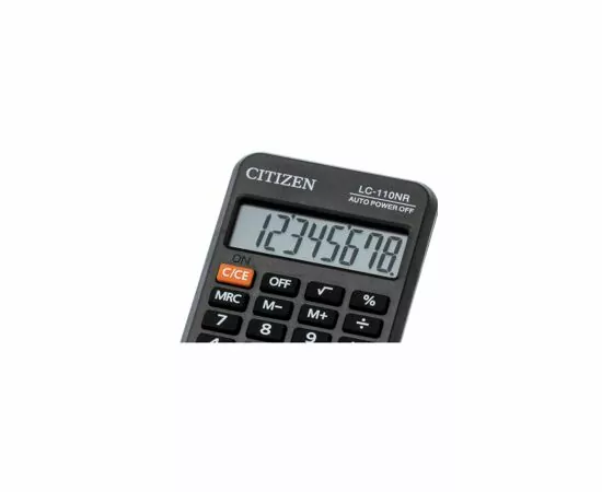 266028 - Калькулятор CITIZEN карман. LC-110N 8 разряд. книжка бата 186963 (6)