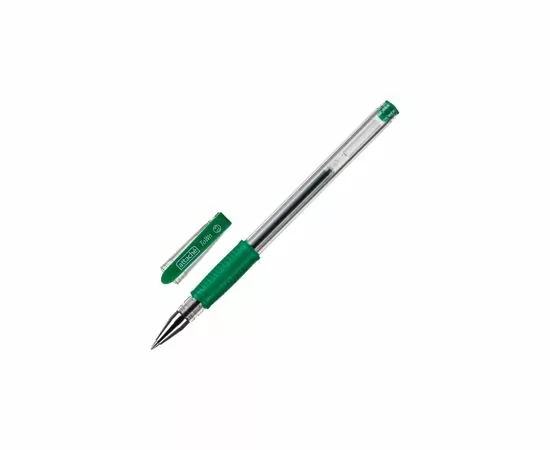 240660 - Ручка гелевая Attache Town 0,5мм с резин.манжеткой зеленый Россия 168716 (2)