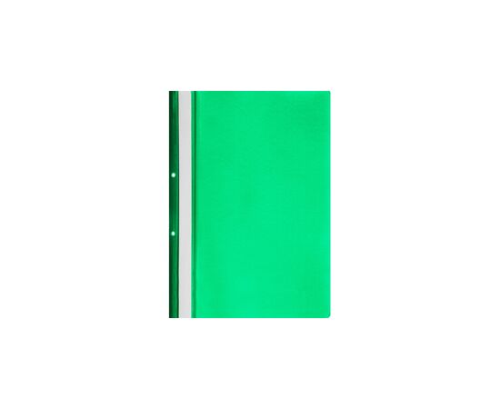 197989 - Папка скорос-тель А4 с перф-цией на корешк зеленый пластик Россия 495381 (3)