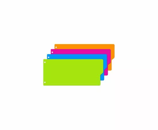 431183 - Разделитель листов полоски,пласт,12 л.,4 цвет.Attache Selection 328392 (3)