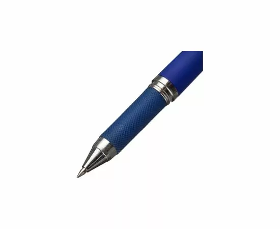 431713 - Ручка гелевая Attache синий, 0,5мм нубук. корпус, метал. клип 258072 (6)
