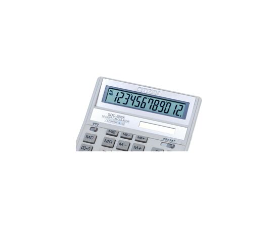 435192 - Калькулятор CITIZEN бух. SDC-888XWH, 12 разр, белый (7)