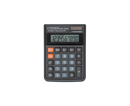 435188 - Калькулятор CITIZEN SDC-022S, 10 разряд. (2)