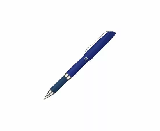 431713 - Ручка гелевая Attache синий, 0,5мм нубук. корпус, метал. клип 258072 (5)