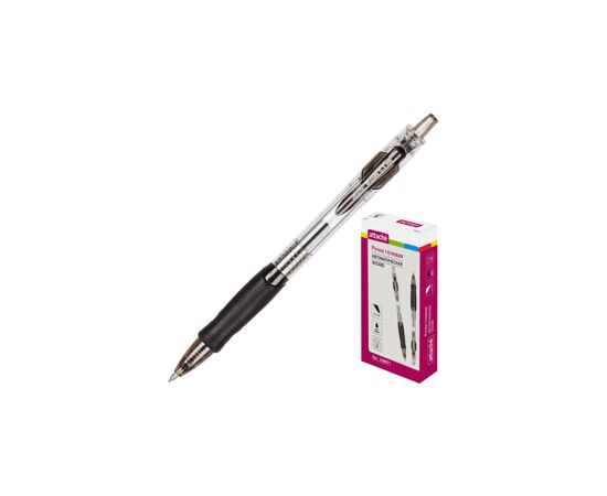 431718 - Ручка гелевая Attache G-987 черный,автомат.0,5мм,резин.манжета 258071 (4)