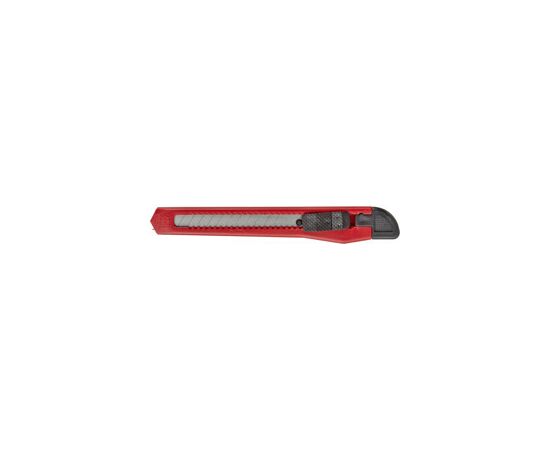 570887 - Нож канцелярский  9мм Attache с фиксатором, полибег, цв.красный 416328 (3)