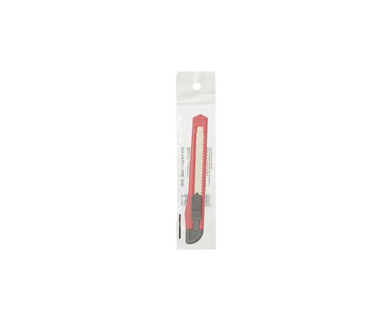 570887 - Нож канцелярский  9мм Attache с фиксатором, полибег, цв.красный 416328 (4)