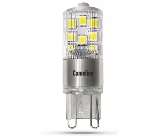 695011 - Лампа св/д Camelion G9 220V 5W(400lm 330°) 3000K 2K прозр. 55x16 пластик LED5-G9-NF/830/G9 (1)